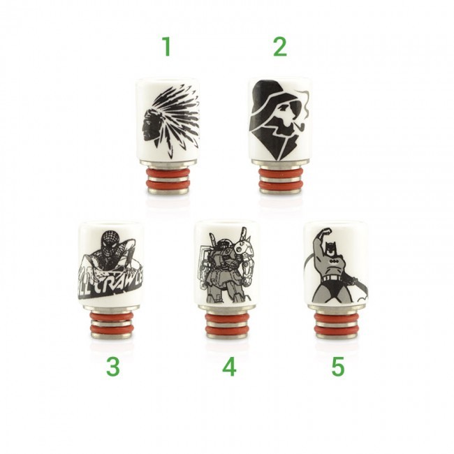 Drip tip Ceramic SS Deck