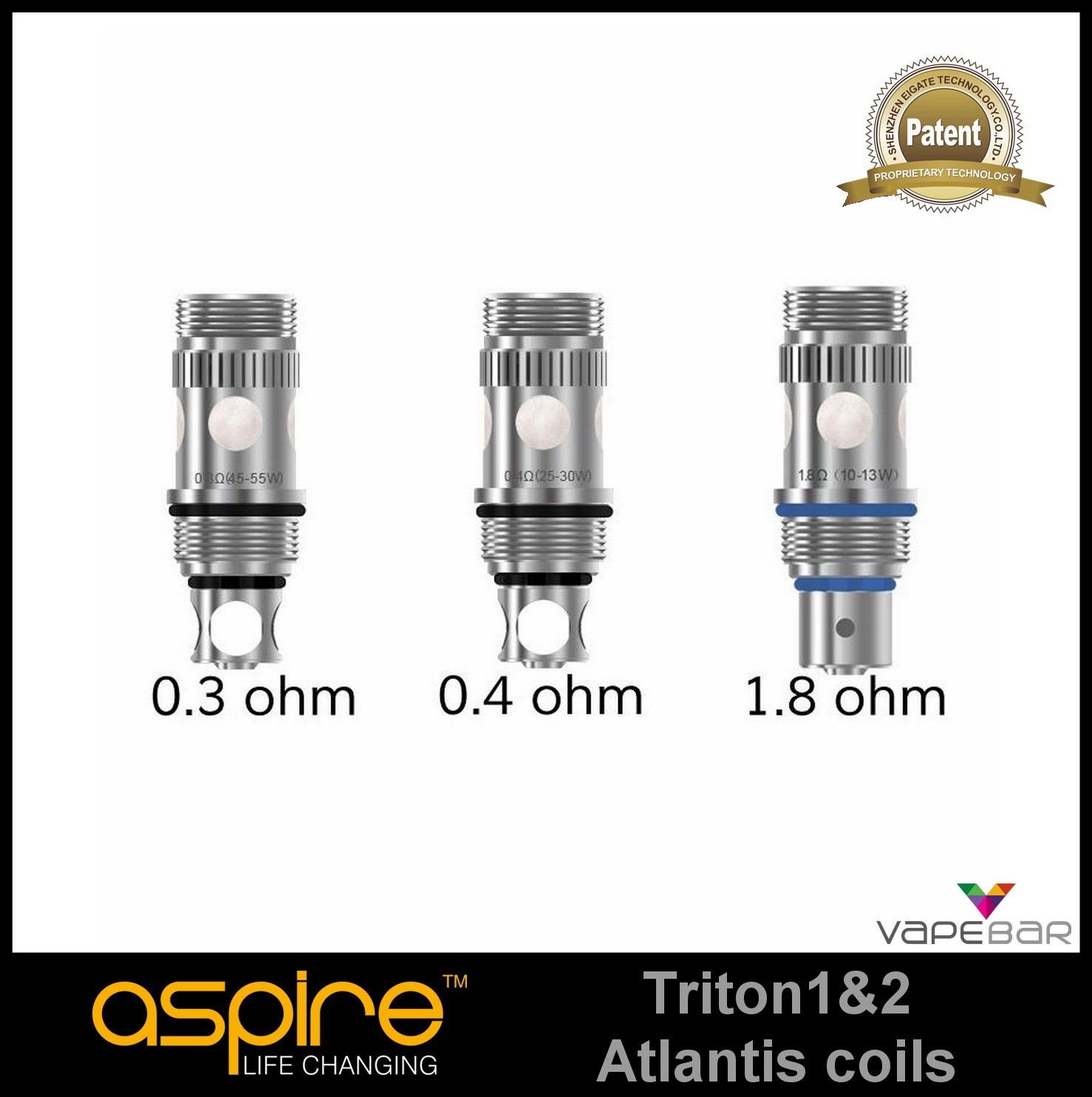 Aspire Triton & Atlantis Coils Αντιστασεις