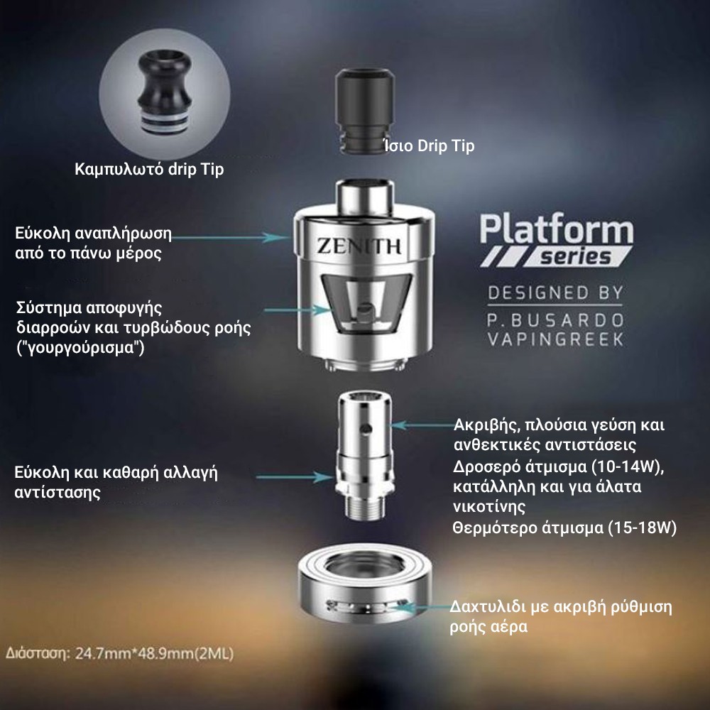 Innokin Zenith MTL Clearomizer Ατμοποιητής