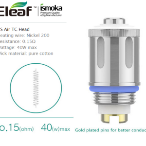 ELEAF GS Air Nickel 0.15Ω cotton MAS & eGrip coils