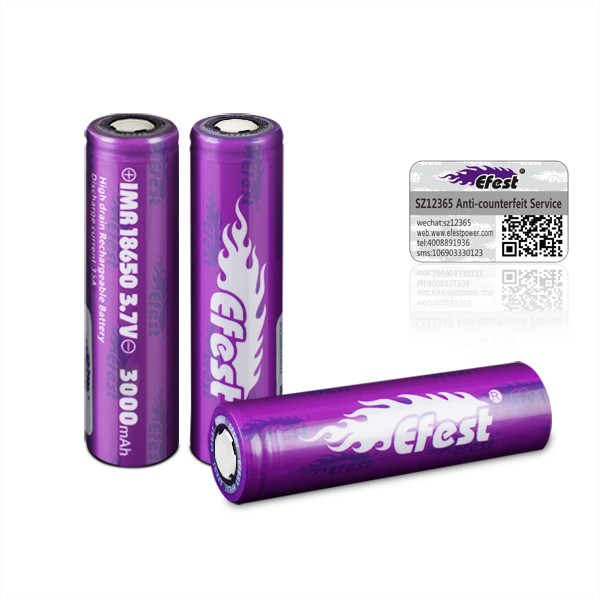 Efest 18650 3000mah 35Α Battery IMR