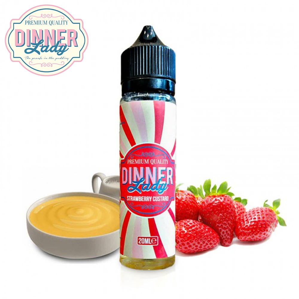 Strawberry Custard Dinner Lady Shake & Vape