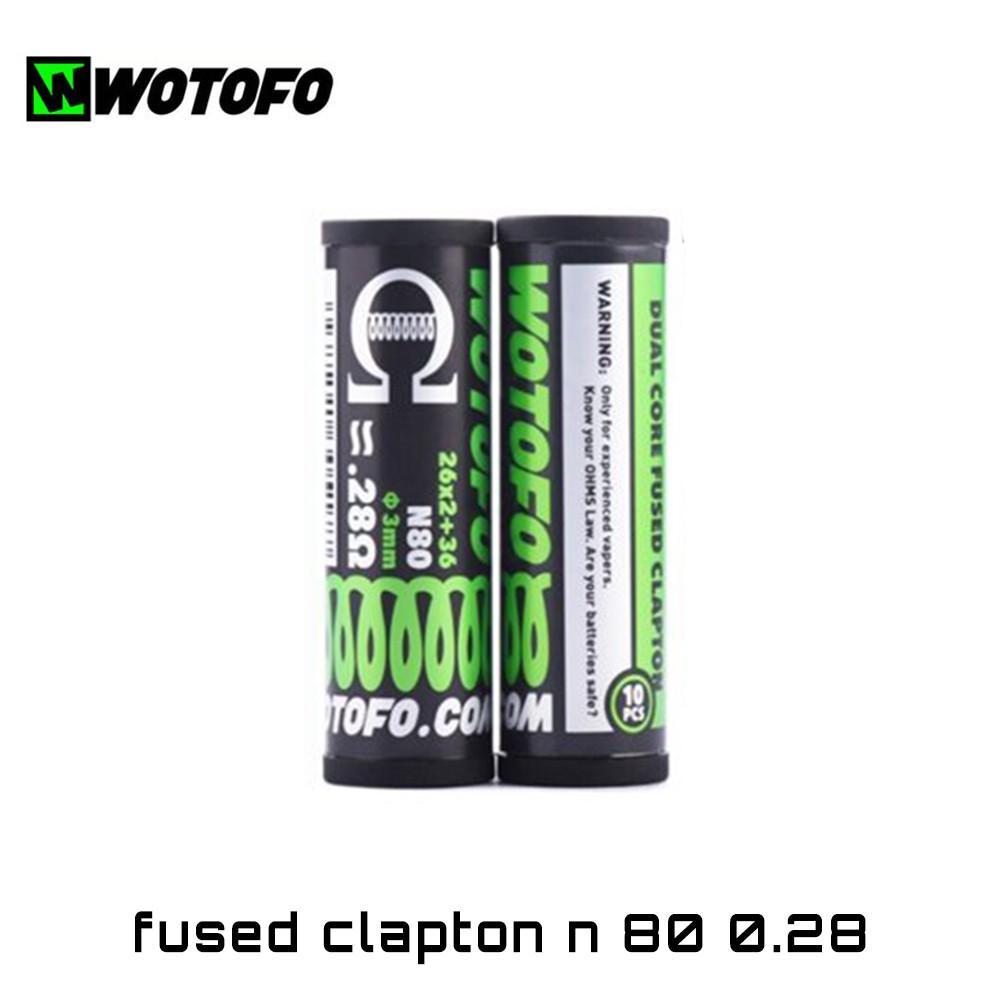 Wotofo 2-Core Fused Clapton Ni80 Coils - Ετοιμες Αντιστασεις