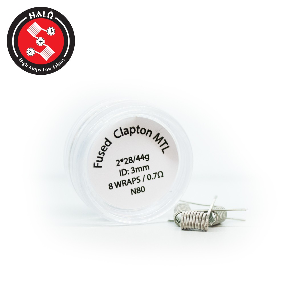 HALO Coils Fused Clapton MTL Ni80 3mm 0.7 Ohm Coils - Ετοιμες Αντιστασεις