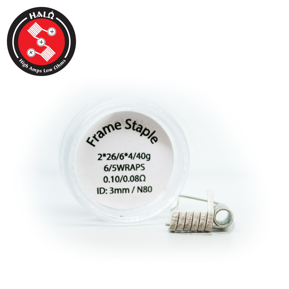 HALO Coils Frame Staple Ni80 0.10 Ohm Coils - Ετοιμες Αντιστασεις