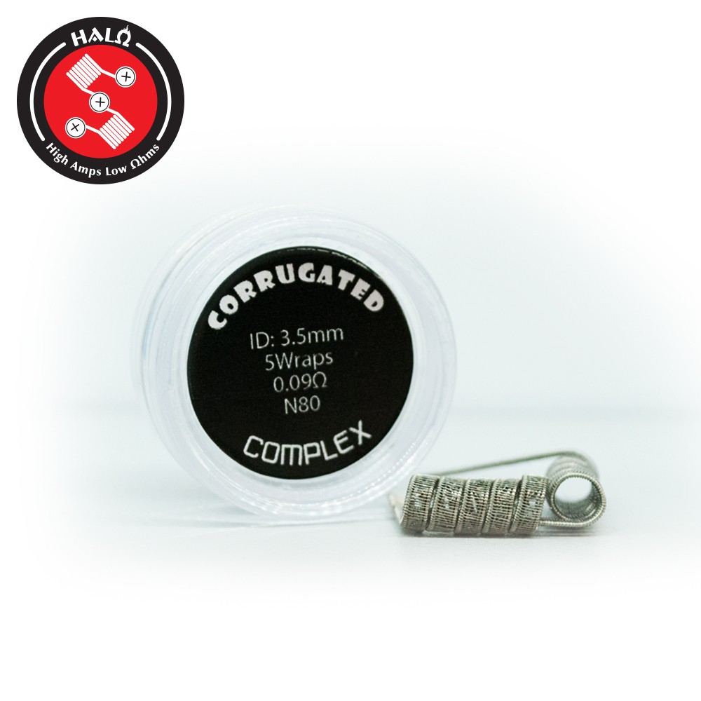 HALO Coils Corrugated Ni80 0.09 Ohm Coils - Ετοιμες Αντιστασεις
