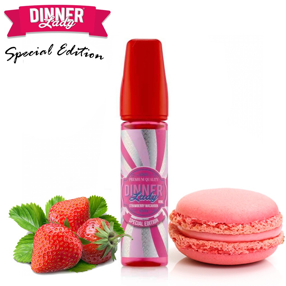 Strawberry Macaroon Dinner Lady Shake & Vape