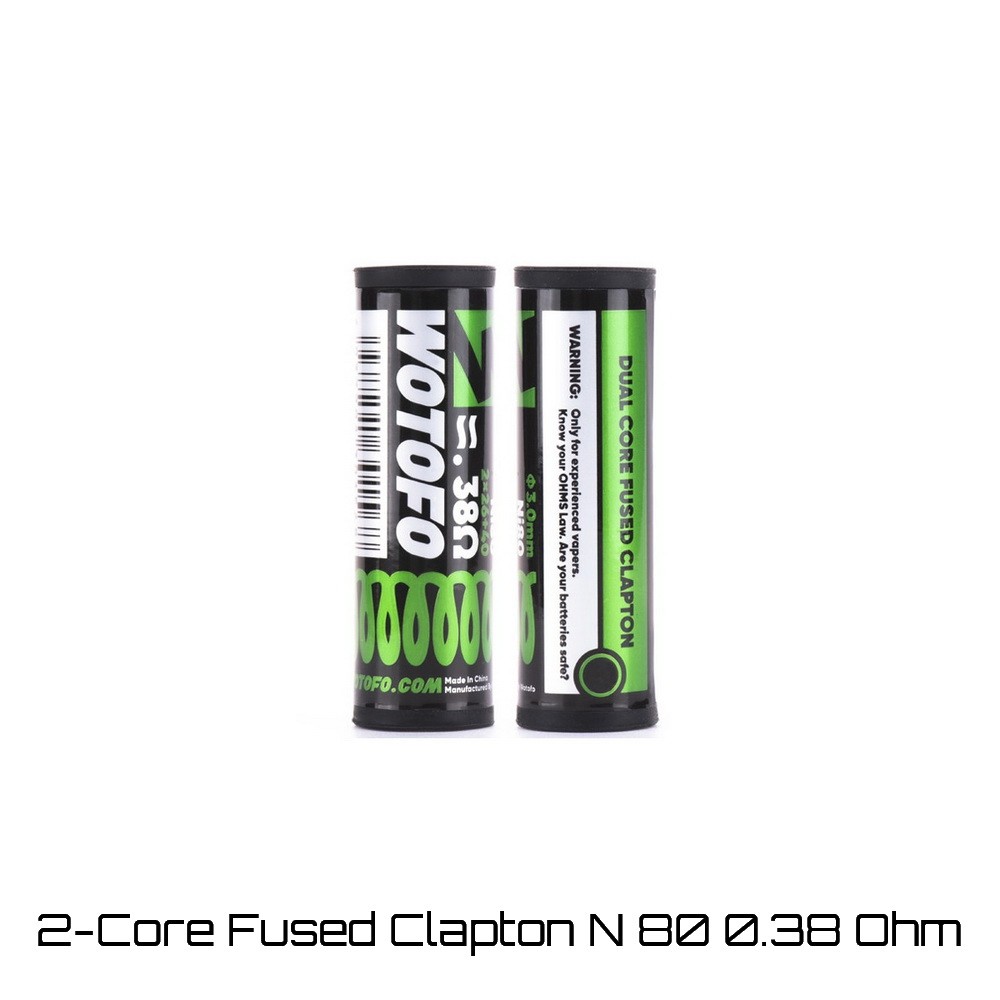 Wotofo 2-Core Fused Clapton Ni80 0.38 Ohm Coils – Ετοιμες Αντιστασεις Wotofo 2-Core Fused Clapton Ni80 0.38 Ohm Coils - Ετοιμες Αντιστασεις