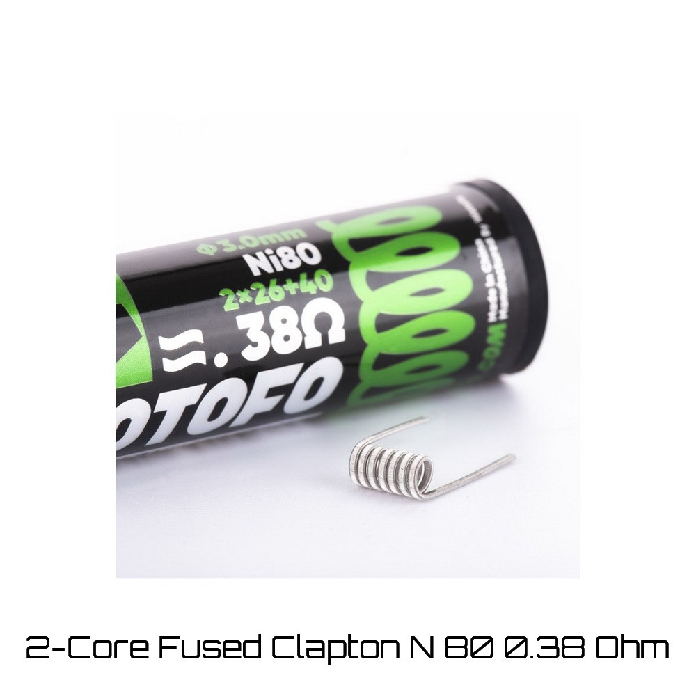 Wotofo 2-Core Fused Clapton Ni80 0.38 Ohm Coils - Ετοιμες Αντιστασεις