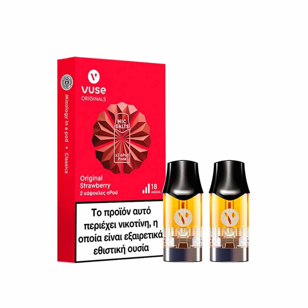 Original Strawberry VUSE ePOD - 2x κάψουλες