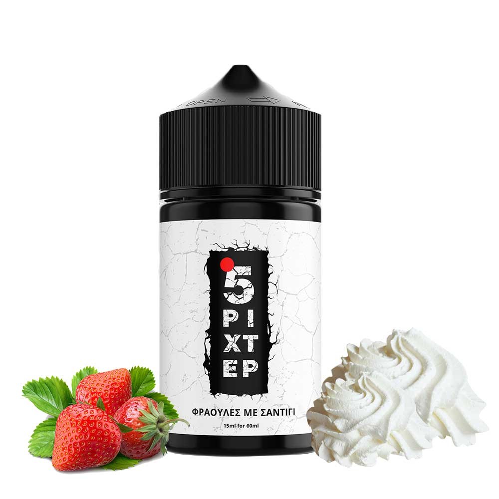 Φράουλες με σαντιγί 5 ΡΙΧΤΕΡ Shake & Vape 15/60ml