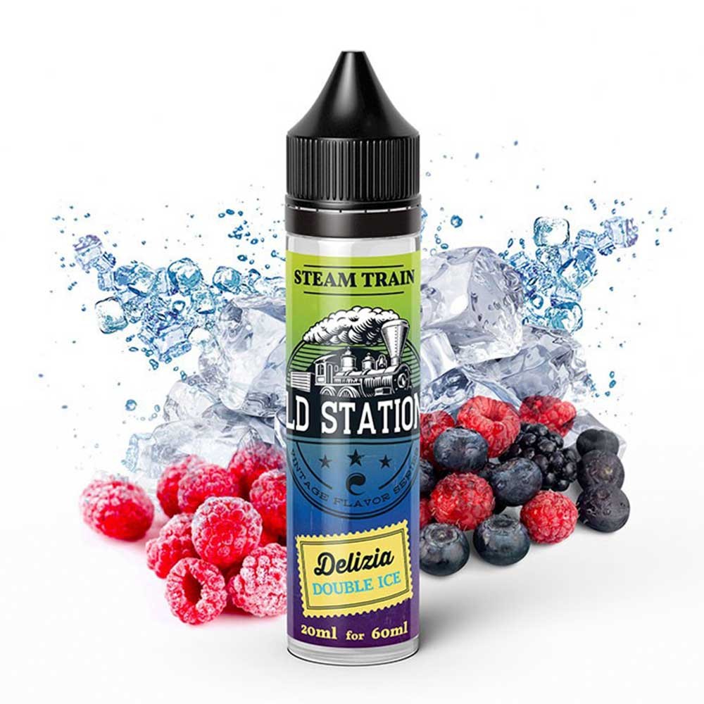 Delizia Double Ice Old Stations Steam Train Shake & Vape 20/60ml