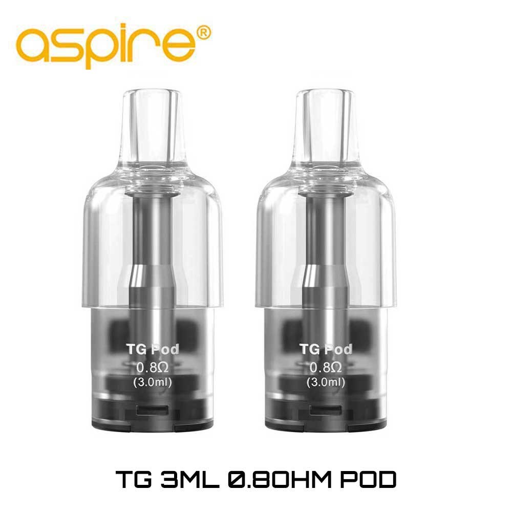 Aspire TG 3ml 0.8 Ohm Clear Pods - Ανταλλακτικό Δοχείο Αντίσταση