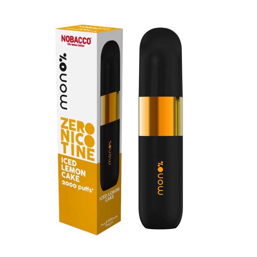 NOBACCO Mono 0% Iced Lemon Cake Disposable 6ml 0mg