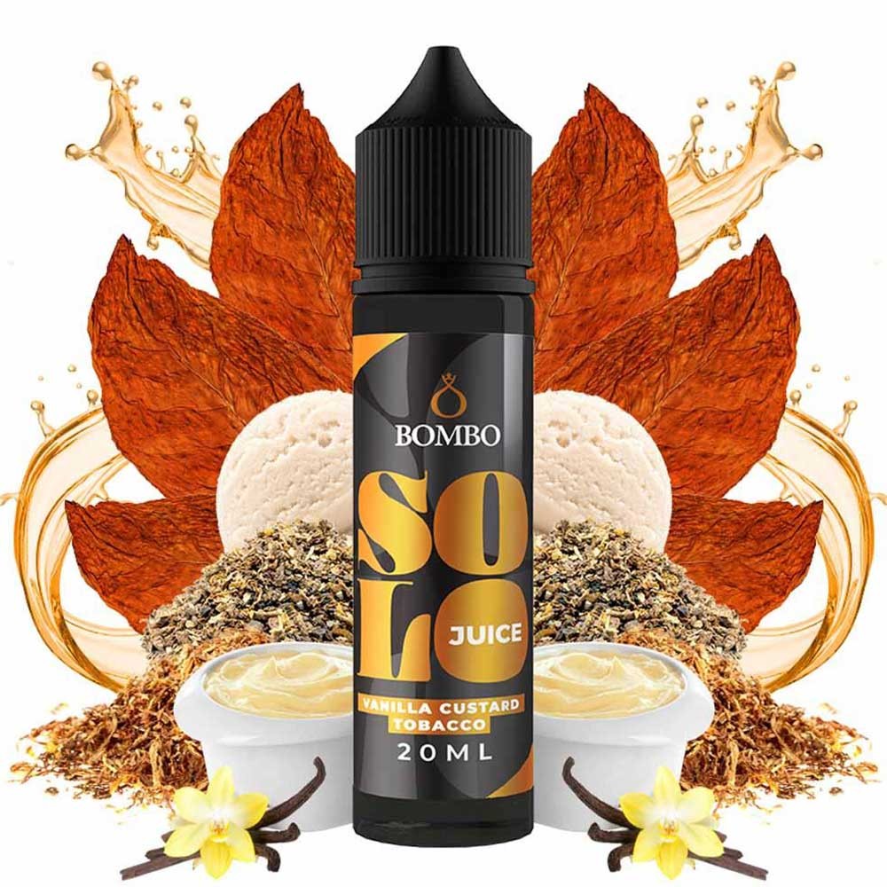 Vanilla Custard Tobacco BOMBO SOLO Flavor Shot 20/60ml